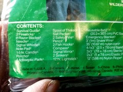 Coghlans Survival Kit With Fishing, Band-Aids, Cord, Fire Sticks, Lots Of Other