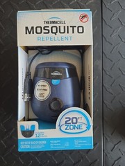 Thermacell Rechargeable Mosquito Repeller 20 Ft Zone w/12 hr Refill NIB