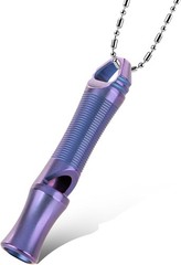 Lightweight Titanium Whistle with 120+ dB Sound – Perfect for Camping & Hiking