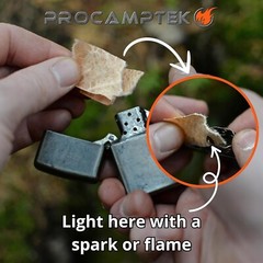 Fire Strip Roll 55-feet Weatherproof Waxed Fire Starter Tinder Tape for Emerg…