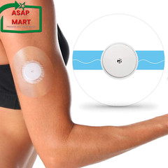Freestyle Sensor Adhesive Bandage Patches for Libre 2 Cover Waterproof Clear Fil