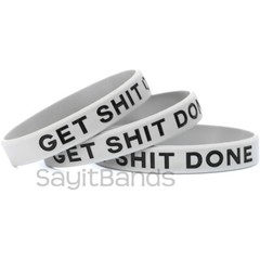 Set of GET SH** DONE Silicone Bracelet Design – Wholesale Wristband Band Lot