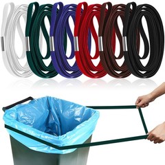 Riakrum 6 Pieces Trash Can Rubber Bands, Red, Green, Black, Blue, Brown
