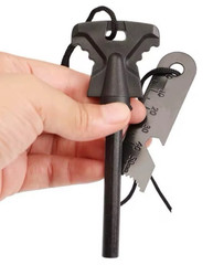 2pc Fire Starter Flint Steel Striker Survival Kit Ferro Rod Camping Outdoor Tool