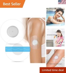 60-Pack Waterproof Libre Sensor Covers – Hypoallergenic Medical Adhesive Patches