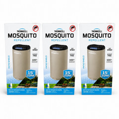 THERMACELL Mosquito Repellent Zone Device 15ft No Spray Scent Free – 3 Pack