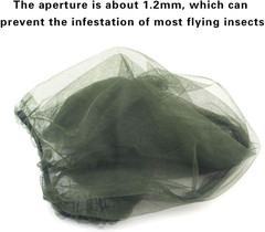 Cuayaes 3Pcs Mosquito Head Net Face Mesh, Bug Net for Head | Mosquito Hat Mask H