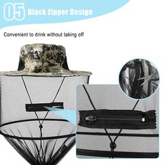 Anti-mosquito Bugs Bee Hood Bee Picking Hat Mesh Hat Breathable Mesh Hat Mesh He