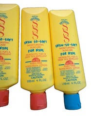Avon 4 Pack Skin So Soft Fun N Fruity Bug GUARD For Kids SPF 30 LOTION