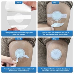 libre 3 plus sensor covers waterproof-40 Pack Freestyle Adhesive Patches, Transp