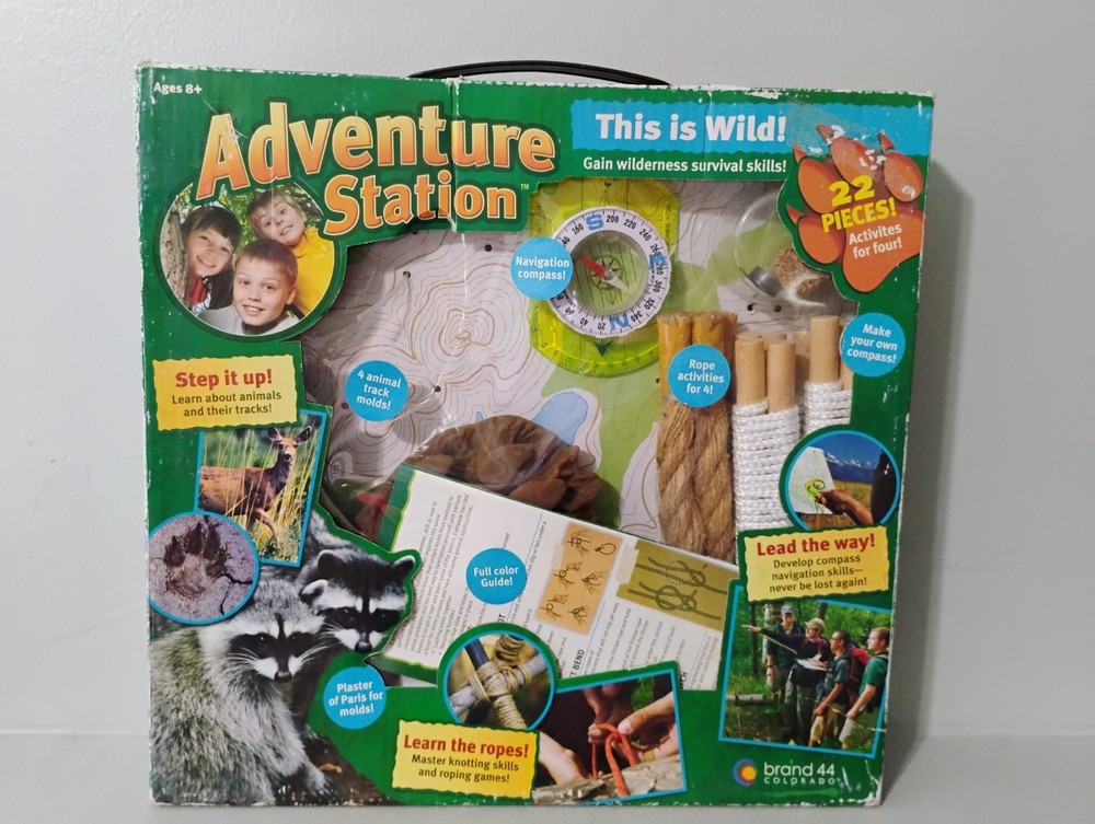 HTF NEW Adventure Station This Is Wild Wilderness Survival Kit Playset
