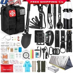 250Pcs Survival Gear First Aid Kit Emergency Tent Emergency Kit for Hiking New