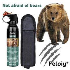 Feloiy ULTRA HOT BEAR Deterrent Repellent Spray 11oz w/ Holster ALL SPECIES US