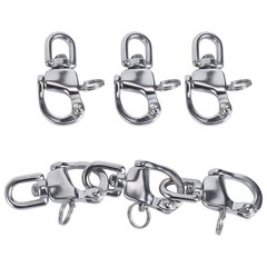 2 PCS Swivel Eye Snap Shackle Quick Release Sailboat CD309012 47/8 Inch
