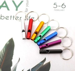 49PCS Emergency Whistle with Keychain Aluminum Outdoor Survival Tactical Whistle