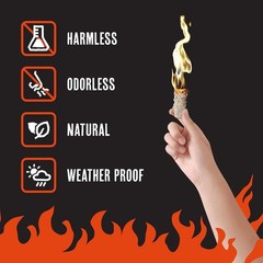 Fire Starters Pack of 50 Pine Wood Shavings Food-Grade Wax for Grill Outdoor