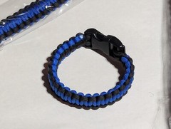 (100) 10″ Police Paracord Bracelets w/Lock Clip (.75 each) Makes A Great Gift