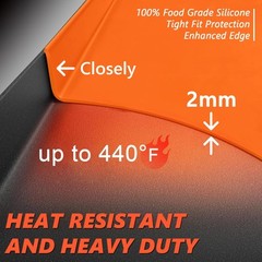 28″ Silicone Griddle Mat Cover for Blackstone, Heavy Duty Silicone Cover, All…