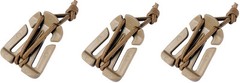 3 PACK ITW WEB DOMINATOR FOR SECURING LOOSE NYLON WEBBING, TAN, ITW100TX3
