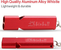Emergency Whistles Lifeguard Safety Whistle with Lanyard and Keychain for Outdoo