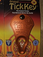 (4) Original TICK KEY Tick Removal Device For Kids Adults Pets USA Made Aluminum