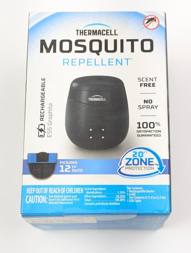 Thermacell Rechargeable Mosquito Repeller – Black