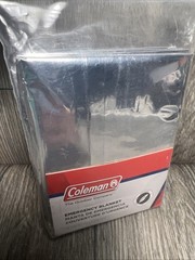 Coleman Emergency Blanket 53 X 82 Inches Lightweight Aluminized Polyester New