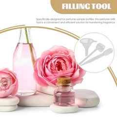4 Sets Plastic Perfume Refill Droppers with Funnels for Small Bottles
