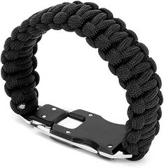 Black Camouflage Wilderness Survival Portable Gear Tactical Knife Bracelet