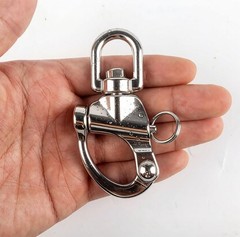 3.5″ Swivel Eye Snap Shackle Quick Release Bail Stainless 316 Steel Rigging C…