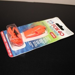 BNWT vintage FOX 40 Micro Marine Pealess Whistle 110dB + Lanyard Made in Canada