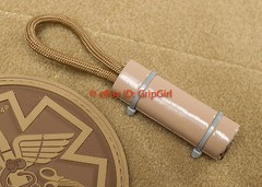 EDC Paracord 2′ Duct Tape Tactical Coyote FDE E&E Emergency Survival Zipper Pull