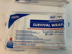 Emergency blanket survival wrap Lot Of 10 Heat Reflective 52″x84″ Dukal – NEW