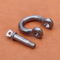 5PC 304 Stainless Steel O Shape Shackle Clasp For LeatherCraft Paracord Bracelet