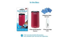 Lot of 2 Thermacell Patio Shield Mosquito Repeller 15 Ft DEET-Free Magenta MRPSP