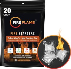 Effortless Fire Starting with FireFlame – Waterproof & Long-Lasting 20 Pack