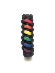 LGBT Gay Pride Rainbow Limited Edition Jewelry Paracord Survival Bracelet (7.5)