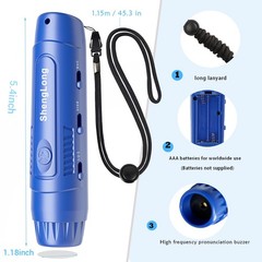 Shenglong Electronic Whistle with 3 Tones & 3 High Volume Settings – Blue