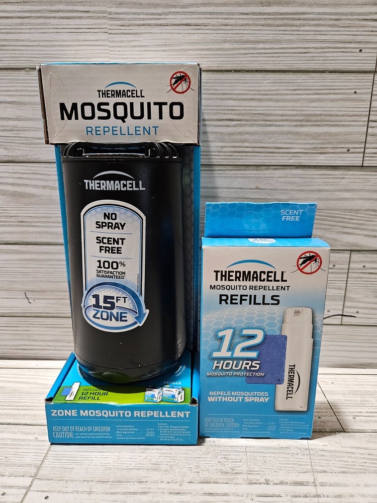 Thermacell Zone Mosquito Repellent No Spray Scent-Free 15 ft Zone + 3 Refills