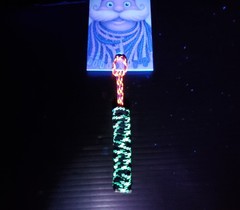 Frozen State Cords Stud Knife Lanyard 550 Paracord Black White Pink UV Reactive