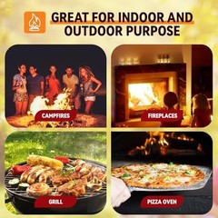 All-Weather Natural Fire Starters – Odorless Charcoal for Campfires, BBQ, Fire P