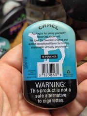 EMPTY Camel Mint Snus Tin Set (2) w/ Phrases 3″ Crafts/Survival/Fishing Storage