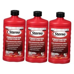Charcoal Lighter Fluid, Fire Starter Gel for Pellet Stoves, BBQ 3-Pack