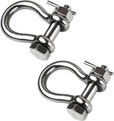 Boat Anchor Shackle 1/4″ 5/16″ 3/8″ 1/2 inch (4 Size) 316 Stainless Steel Shackl