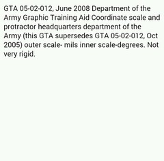 Super GTA Topographic Flexible Map Scale & Protractor – Military UTM/MGRS Reader