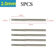 5pcs/set 0.8-2.5mm Drill Bits For Jade Jewelry Fiber Glass Porcelain Tile Drilli
