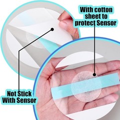 Freestyle Libre Sensor 48 Pack Covers Waterproof 2 Adhesive Patches Transparent