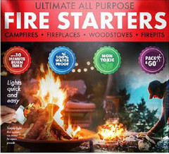 GoFire All Weather Ultimate Fire Starters Non-Toxic, Earth-friendly & Portable