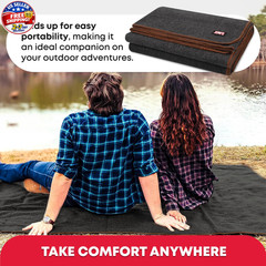 Military Wool Blanket 80% Wool – Warm, Washable, Perfect for Outdoors, Camping,