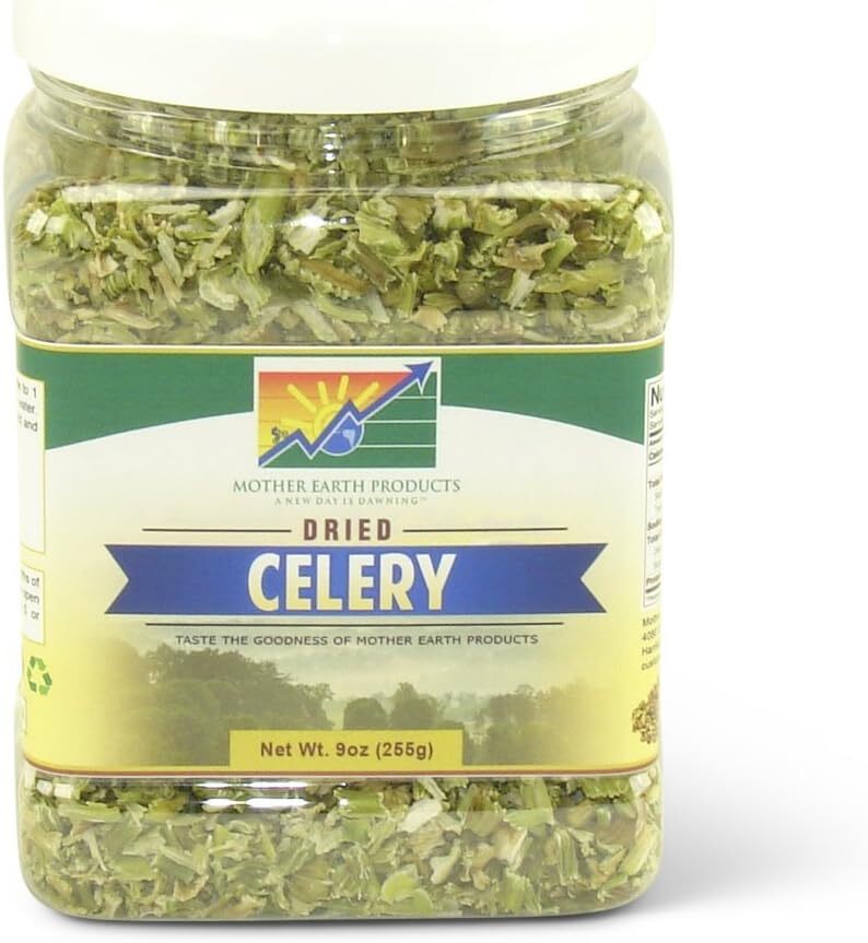 Mother Earth Products Dried Celery, Crosscut, 9 Ounce